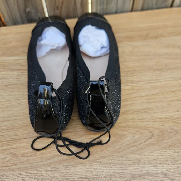 Aeizona Jean Con. Elegant Black Girls Flats Size 2M - Picture 12 of 15